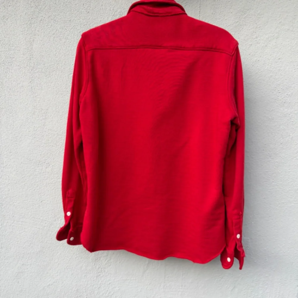 Red Frank & Eileen Cotton Triple Fleece Button Down Sweatshirt Shirt XS - Picture 7 of 8